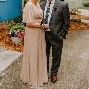 Adrianna Pappel Metallic Gown